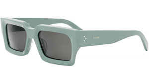 CELINE 3 Dots Opaline Emerald Rectangular Sunglasses