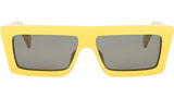 CELINE Monochroms Yellow Rectangular Sunglasses