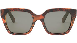 CELINE Monochroms Leopard Print Square Sunglasses