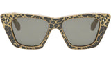 CELINE 3 Dots Leopard print Cat Eye Sunglasses