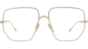 Slim Gold Geometric Eyeglasses