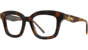 Curvy Havana Geometric Eyeglasses