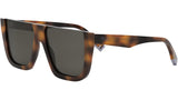 Fendi Way Havana Square Sunglasses