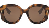 Fendi Roma Havana Round Sunglasses