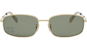 Triomphe Yellow Rectangular Sunglasses