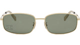 Triomphe Yellow Rectangular Sunglasses