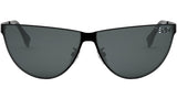 Fendi Cut Out Black Cat Eye Sunglasses