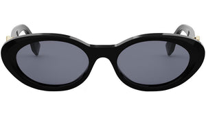 FF Diamonds Black Cat Eye Sunglasses