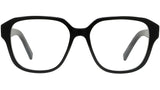 4G Black Geometric Eyeglasses