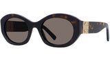 4G Dark Havana Oval Sunglasses