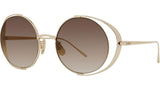 Signature Gold Round Sunglasses