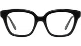 Slim Black Geometric Eyeglasses