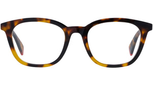 AKA Red Havana Square Eyeglasses