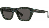 1970 Marbled Black Cat Eye Sunglasses