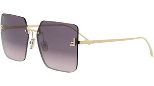 Fendi First Endura Gold Square Sunglasses