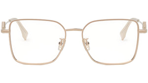 FF Diamonds Rose Gold Geometric Eyeglasses