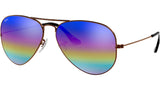 Aviator Mineral Flash Lenses RB3025 9019C2 Bronze Blue