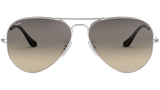 Aviator Gradient RB3025 003/32 Silver Grey