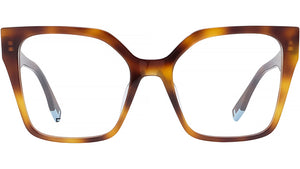 Fendi Way Havana Square Eyeglasses