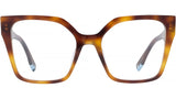 Fendi Way Havana Square Eyeglasses